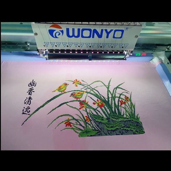 Hot 2 Heads Computerized Embroidery Machine With Operating Systerm