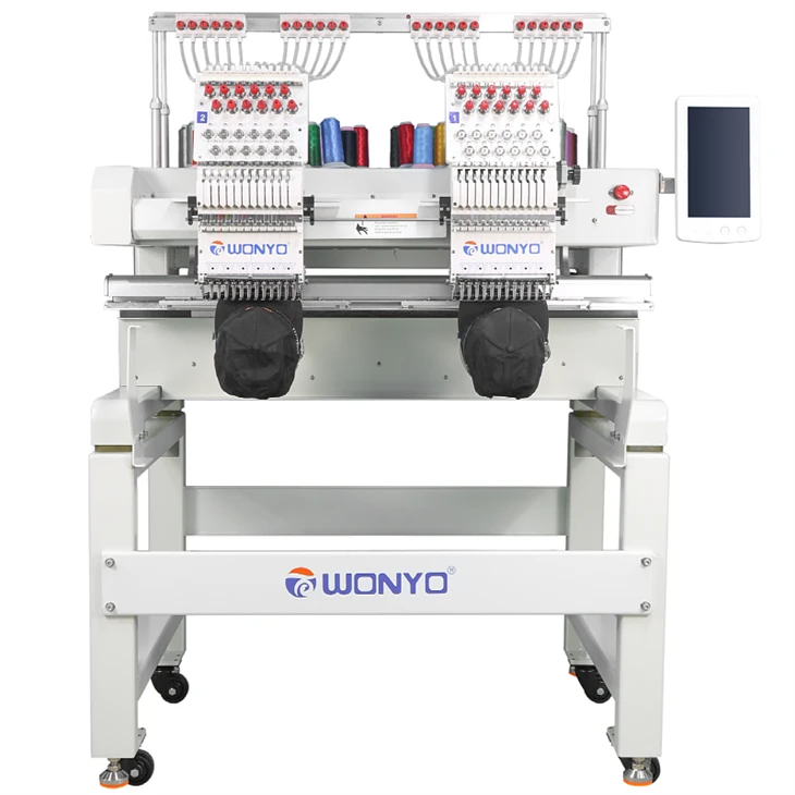 WONYO New Embroidery Machine 2 Head 6/9/12/15 Needles